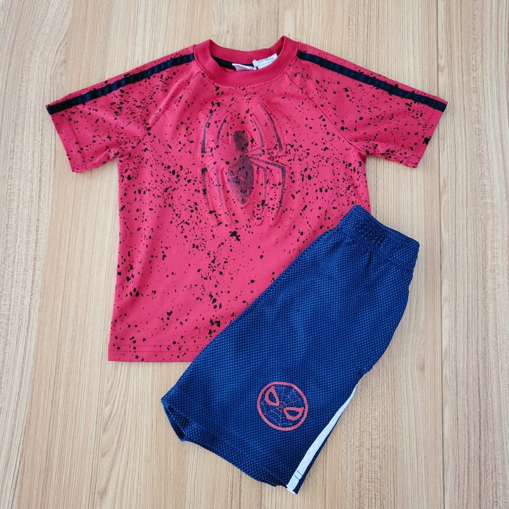 Marvel Spider Man Kids Boys Top Bottom Set